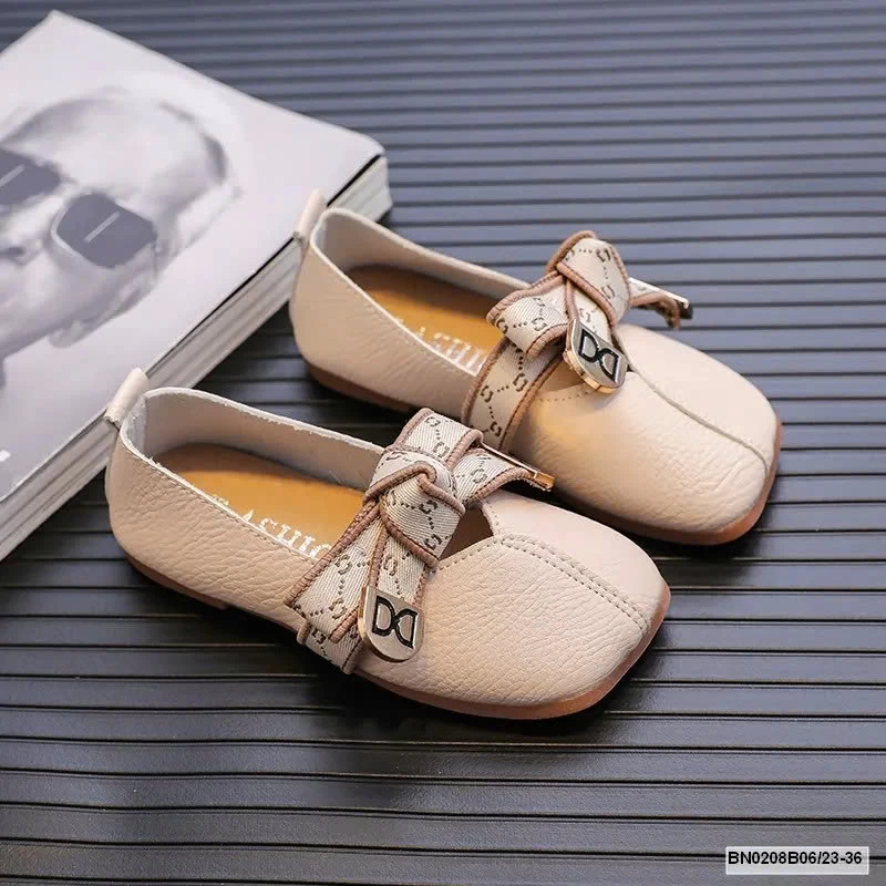 GIÀY PU DA MỀM BUỘC NƠ