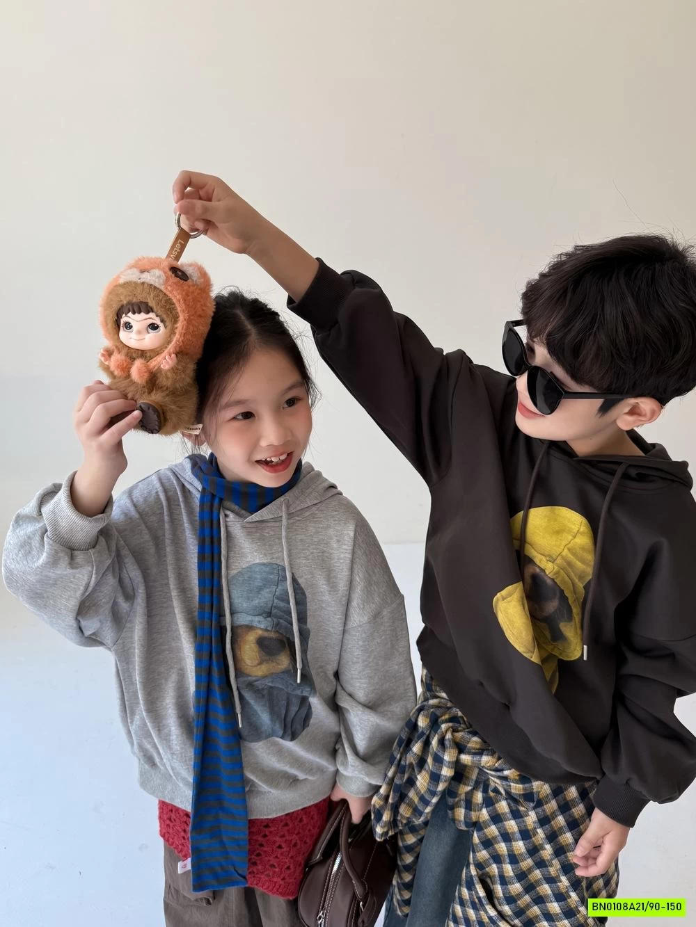 HOODIE NỈ CÚN CHÙM MŨ