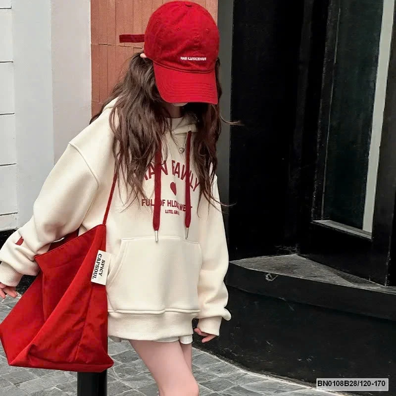 ÁO HOODIE CHỮ BÉ GÁI