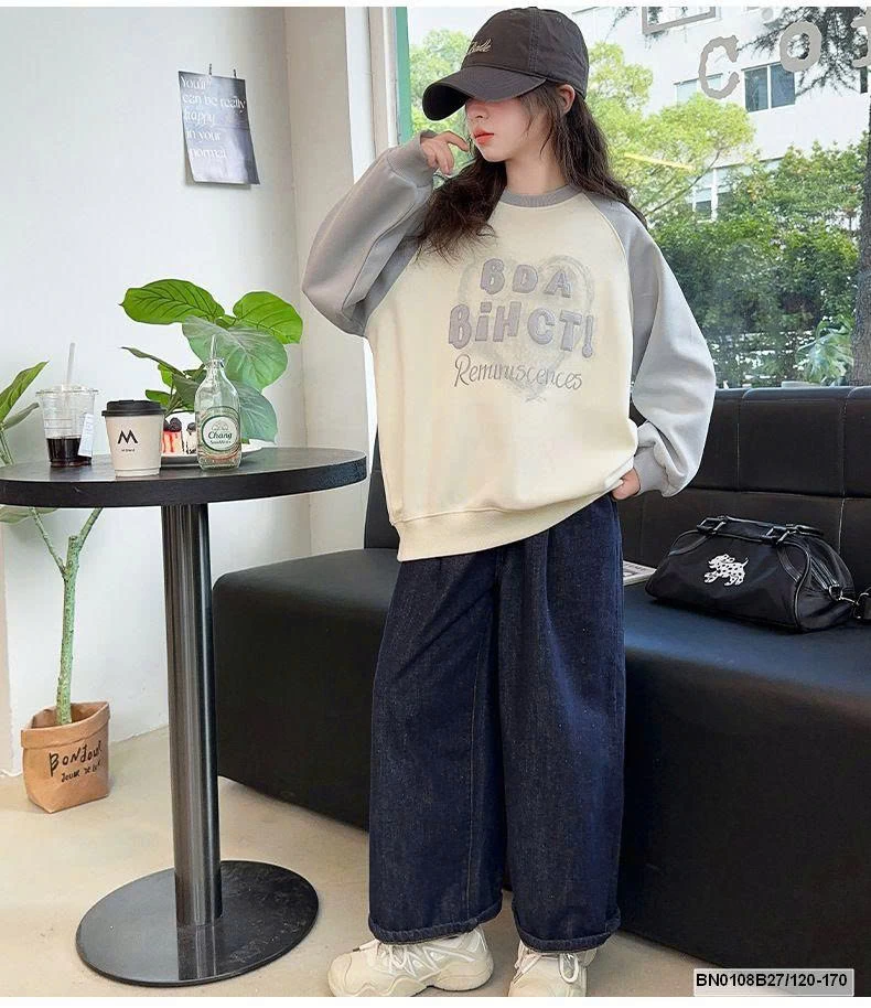 ÁO NỈ PHỐI MÀU TAY   SIZE ĐẠI