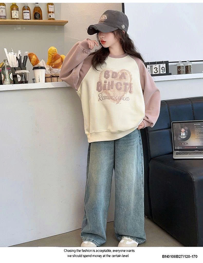 ÁO NỈ PHỐI MÀU TAY   SIZE ĐẠI