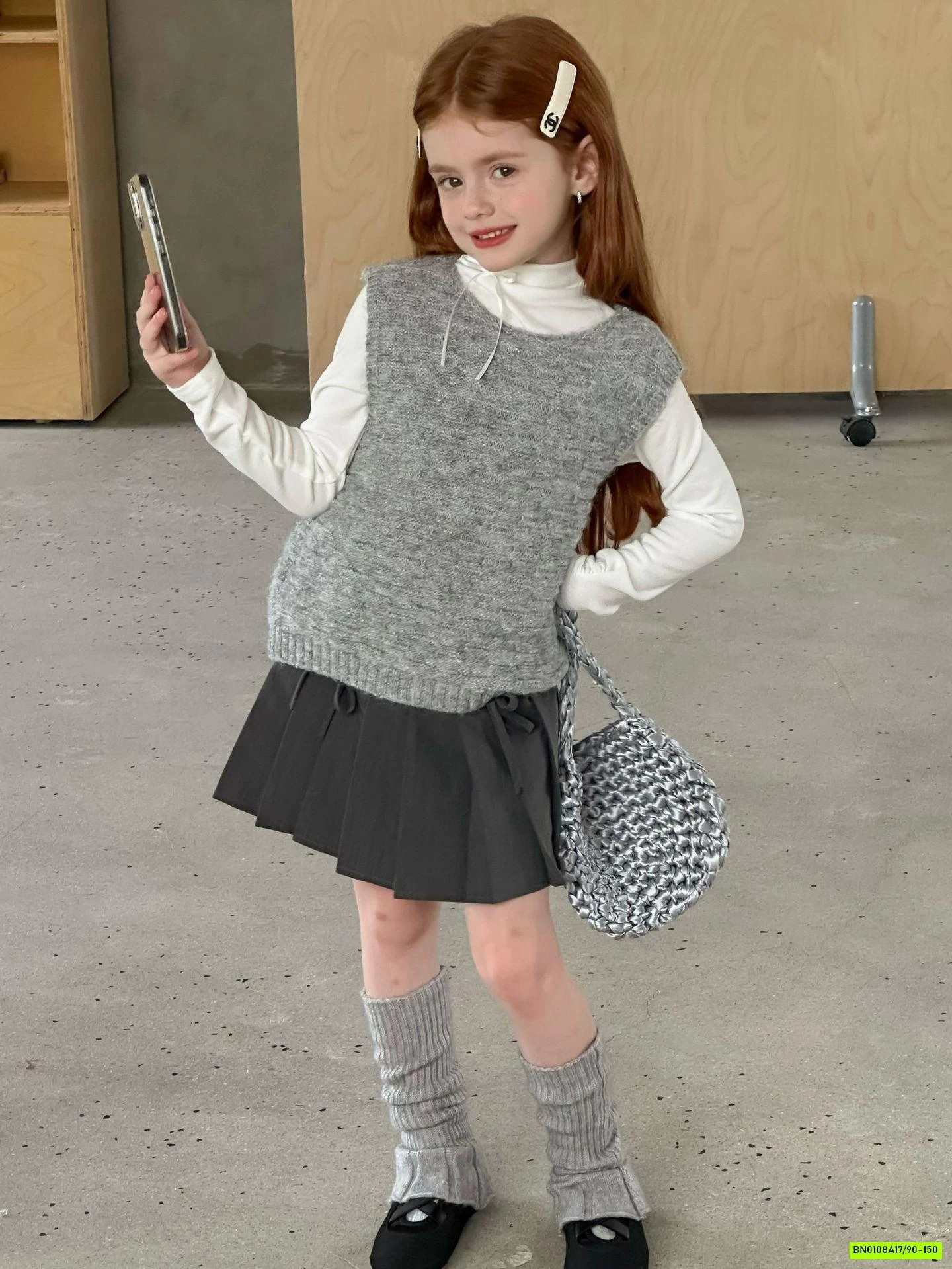 GILE LEN CỔ V MUỐI TIÊU