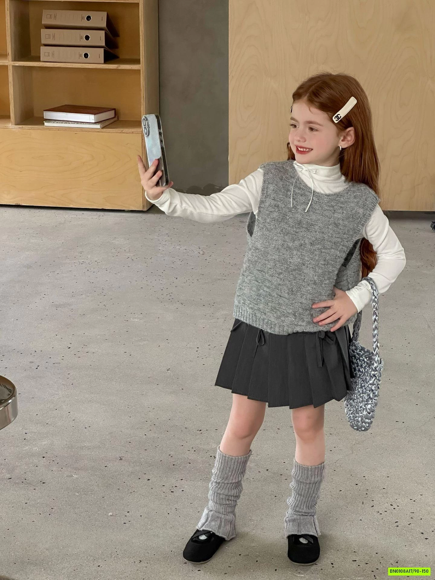 GILE LEN CỔ V MUỐI TIÊU