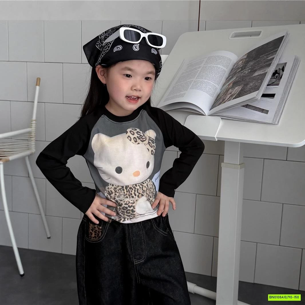 ÁO PHỐI MÀU TAY MIX BAGGY JEANS