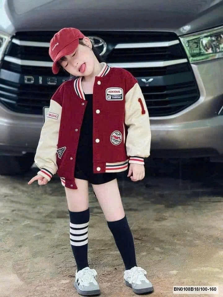 ÁO BOMBER BÓNG CHÀY CHO BÉ