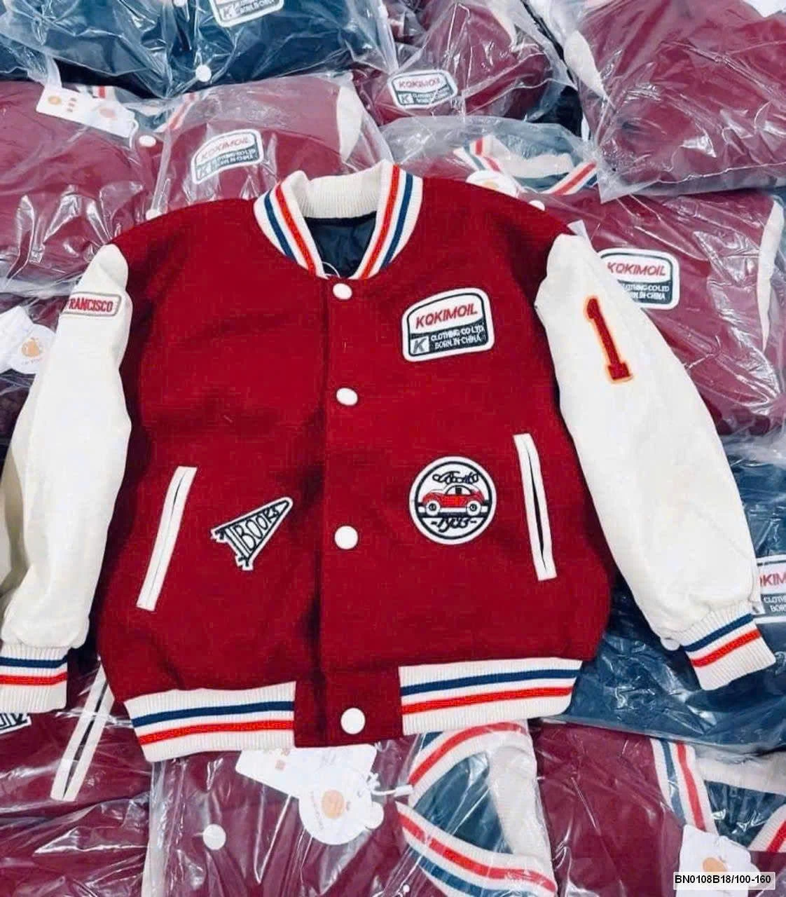 ÁO BOMBER BÓNG CHÀY CHO BÉ