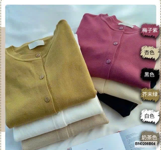 ÁO CADIGAN LEN TRƠN MỎNG MÙA THU