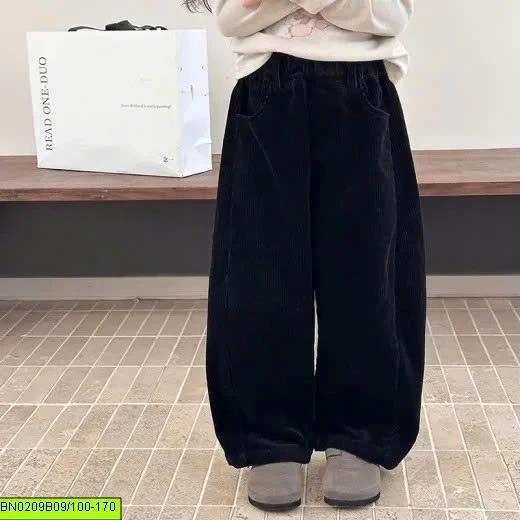 QUẦN BAGGY NHUNG TĂM AMBB CHO BÉ TRAI BÉ GÁI