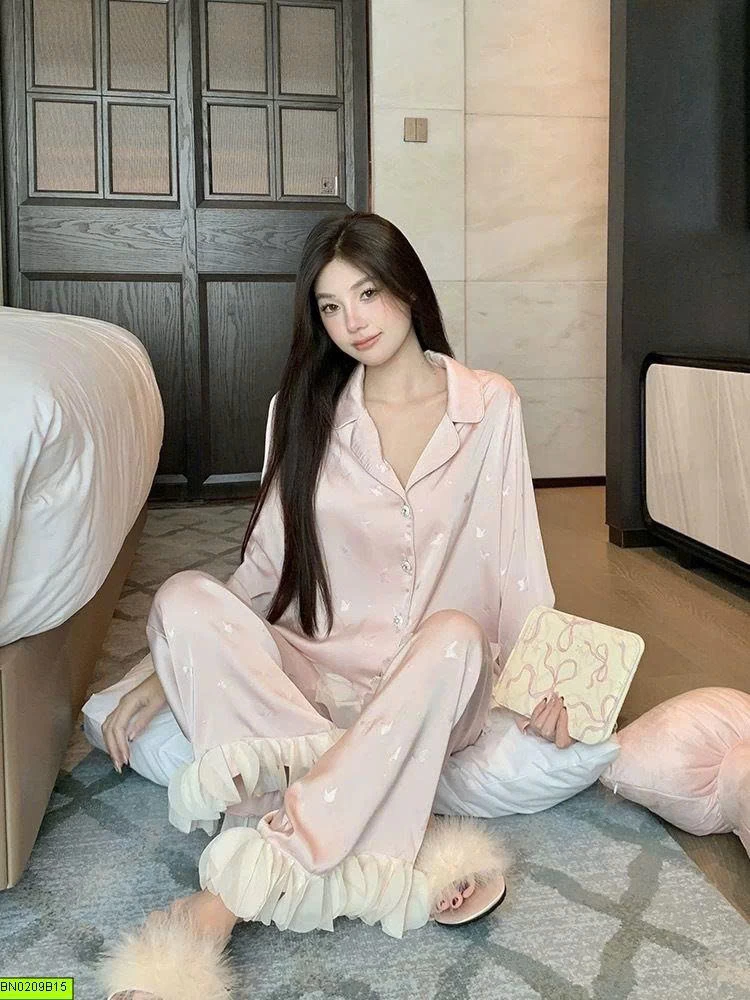 BỘ NGỦ LỤA PHỐI BÈO
