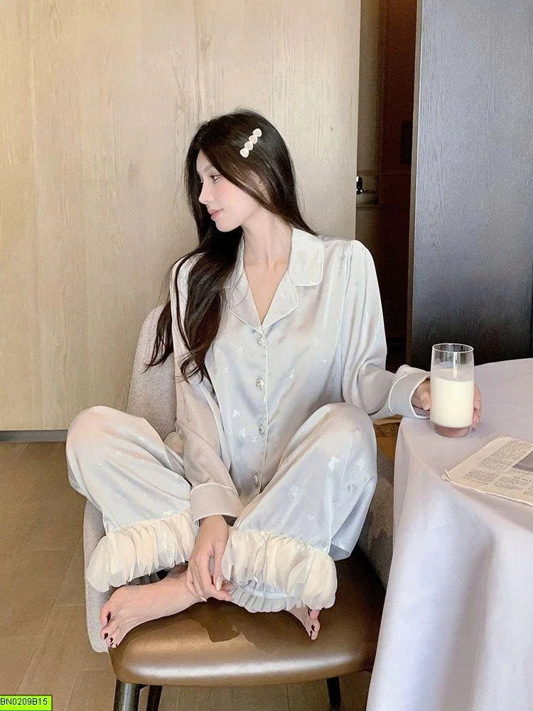 BỘ NGỦ LỤA PHỐI BÈO