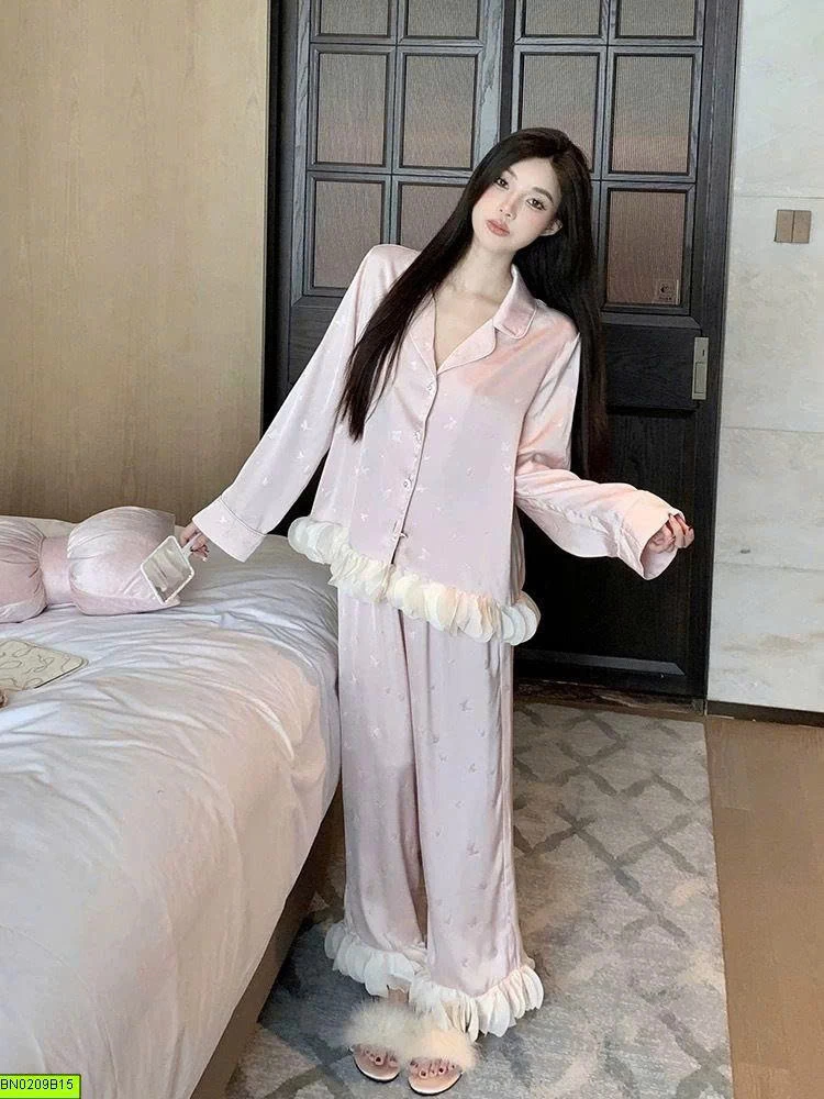 BỘ NGỦ LỤA PHỐI BÈO