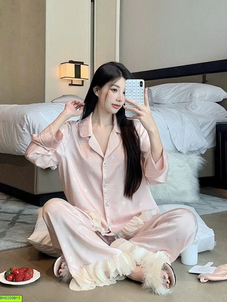 BỘ NGỦ LỤA PHỐI BÈO