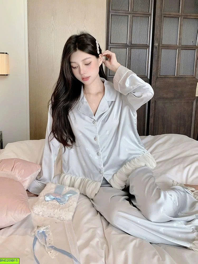 BỘ NGỦ LỤA PHỐI BÈO