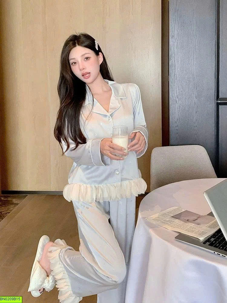 BỘ NGỦ LỤA PHỐI BÈO