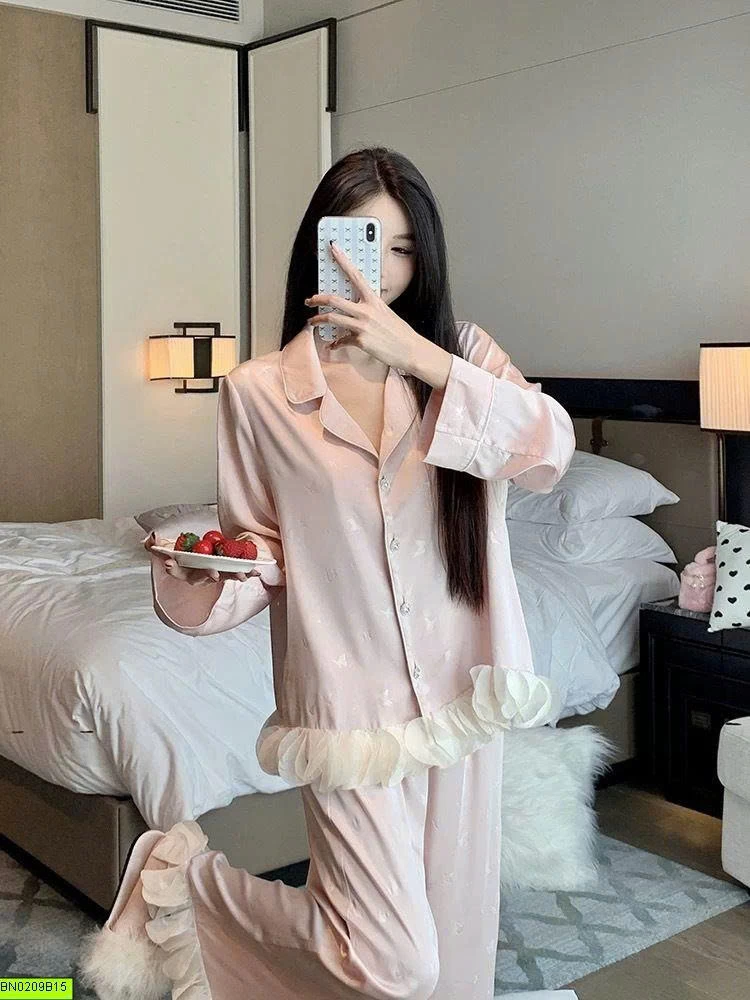 BỘ NGỦ LỤA PHỐI BÈO