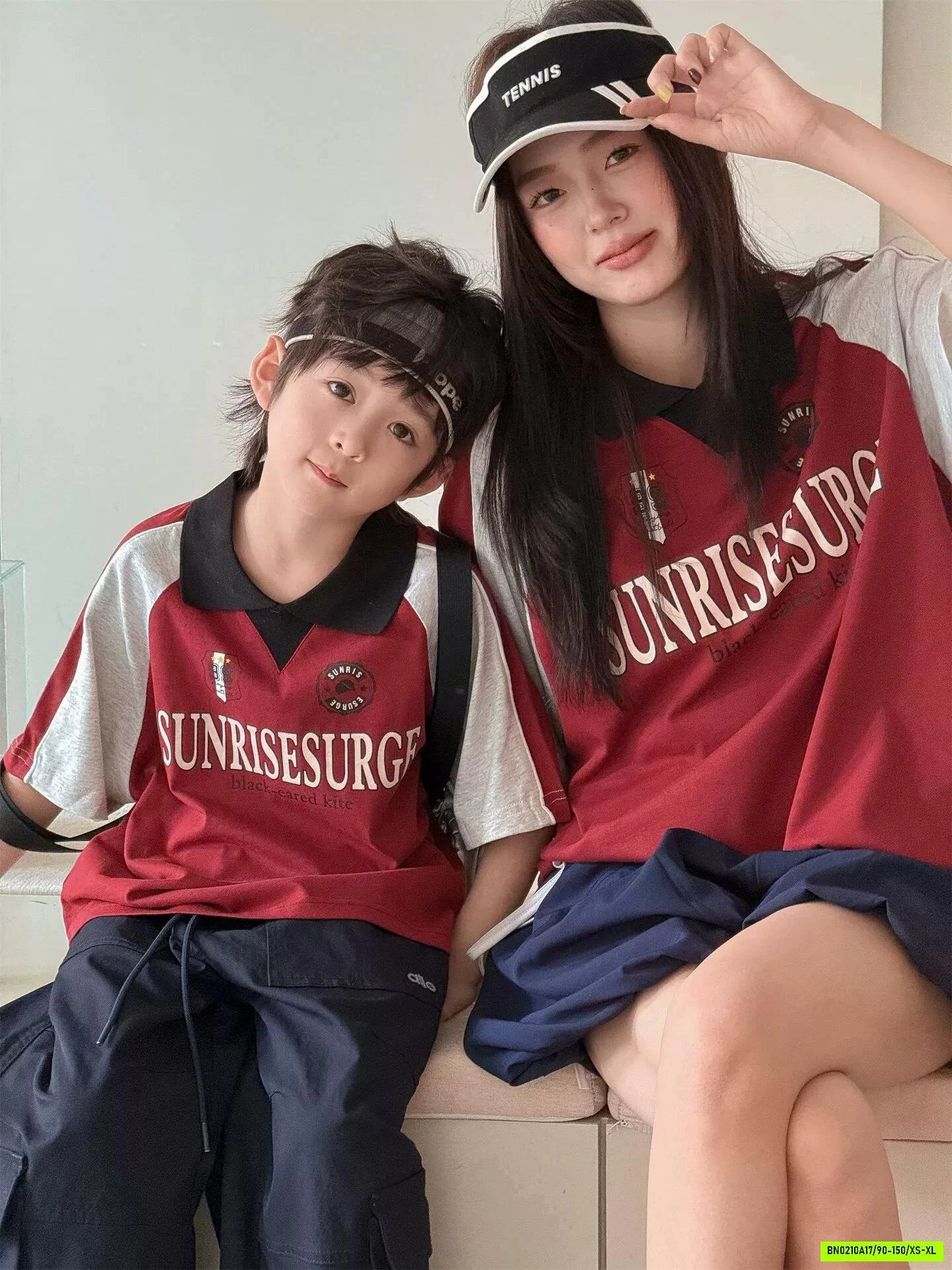 POLO PHỐI MÀU TAY MẸ BÉ