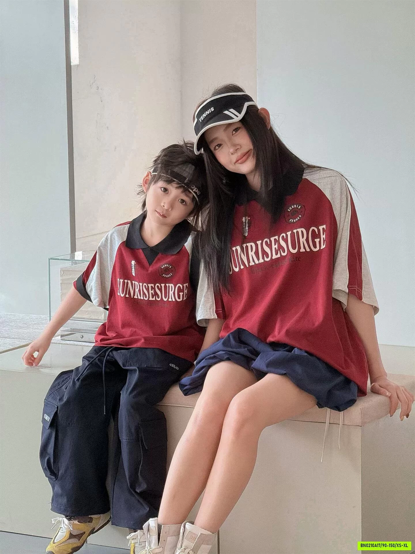 POLO PHỐI MÀU TAY MẸ BÉ