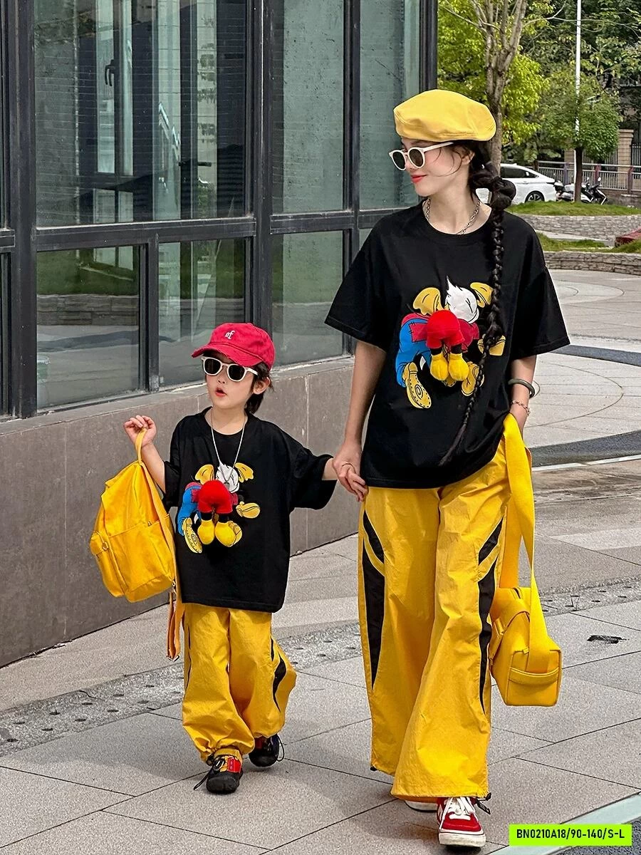 ÁO THUN MICKEY MẸ BÉ