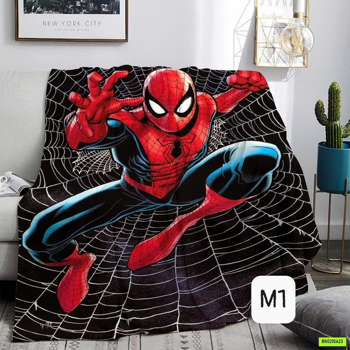CHĂN BĂNG LÔNG SPIDERMAN