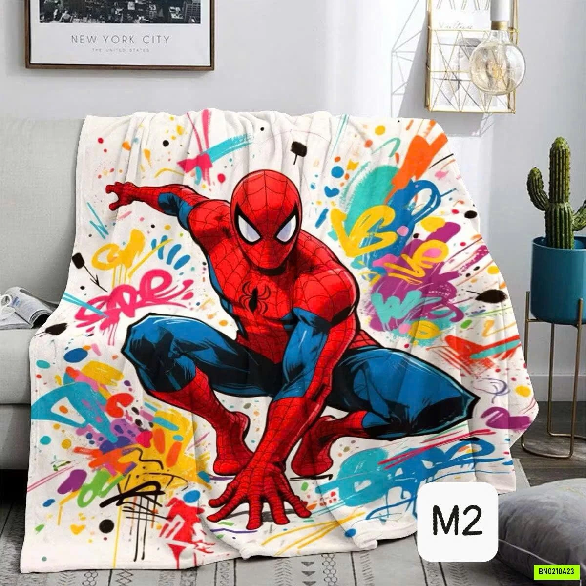 CHĂN BĂNG LÔNG SPIDERMAN