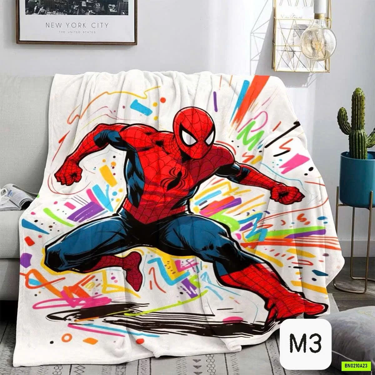 CHĂN BĂNG LÔNG SPIDERMAN