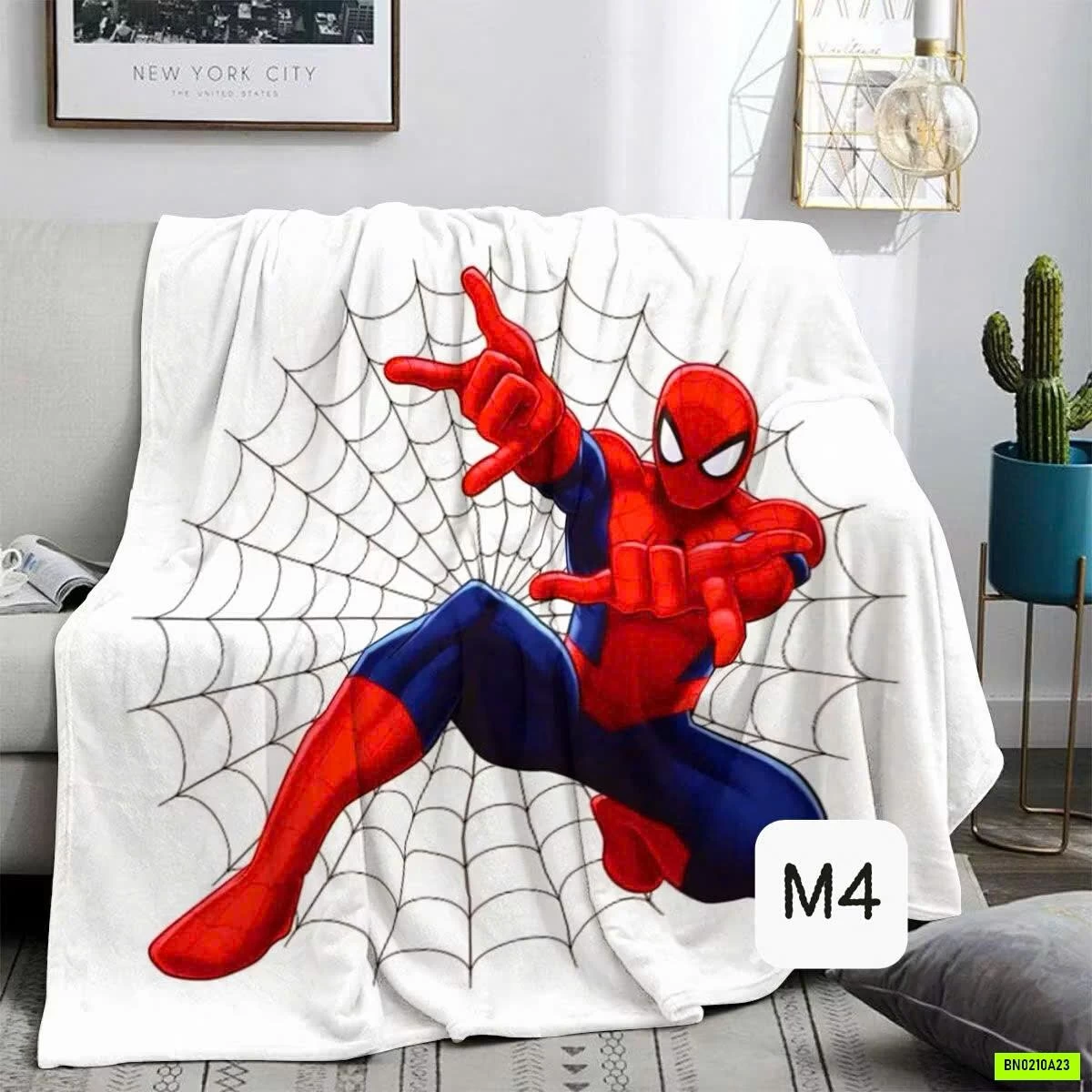 CHĂN BĂNG LÔNG SPIDERMAN