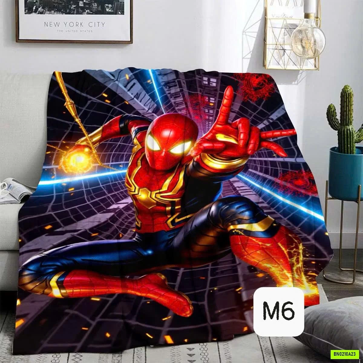 CHĂN BĂNG LÔNG SPIDERMAN