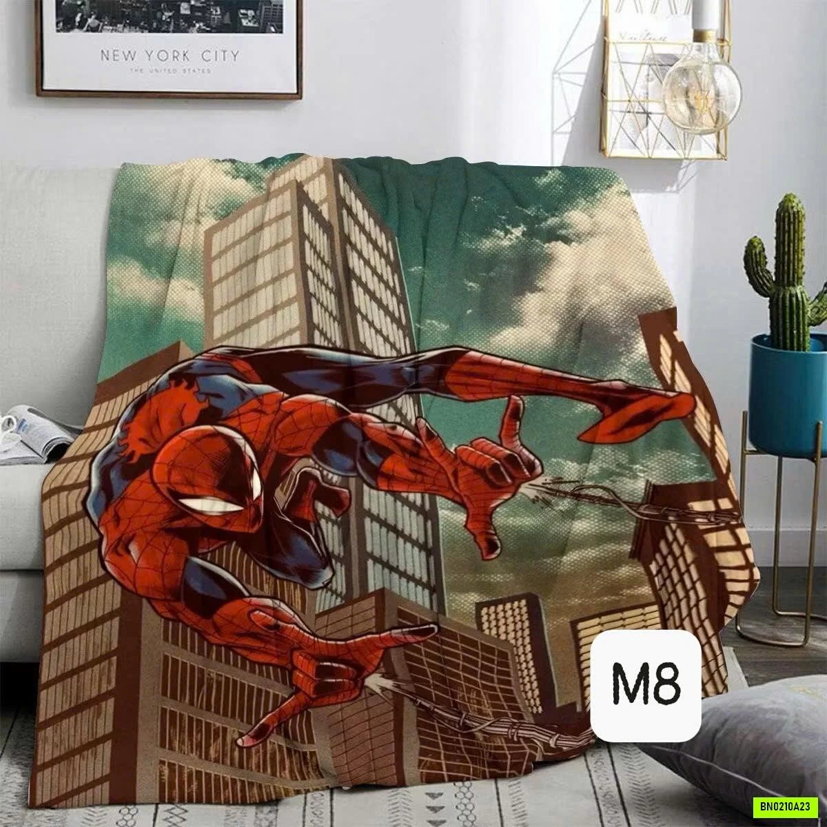 CHĂN BĂNG LÔNG SPIDERMAN