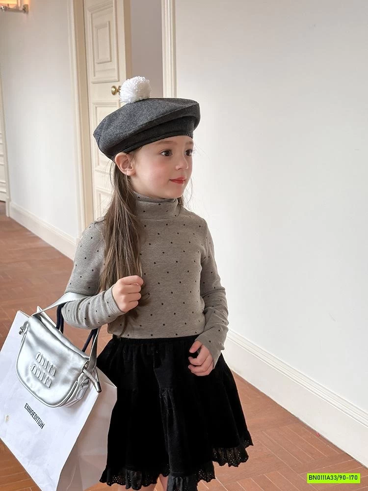 ÁO GIỮ NHIỆT CHẤM BI 24Z007 AMBB