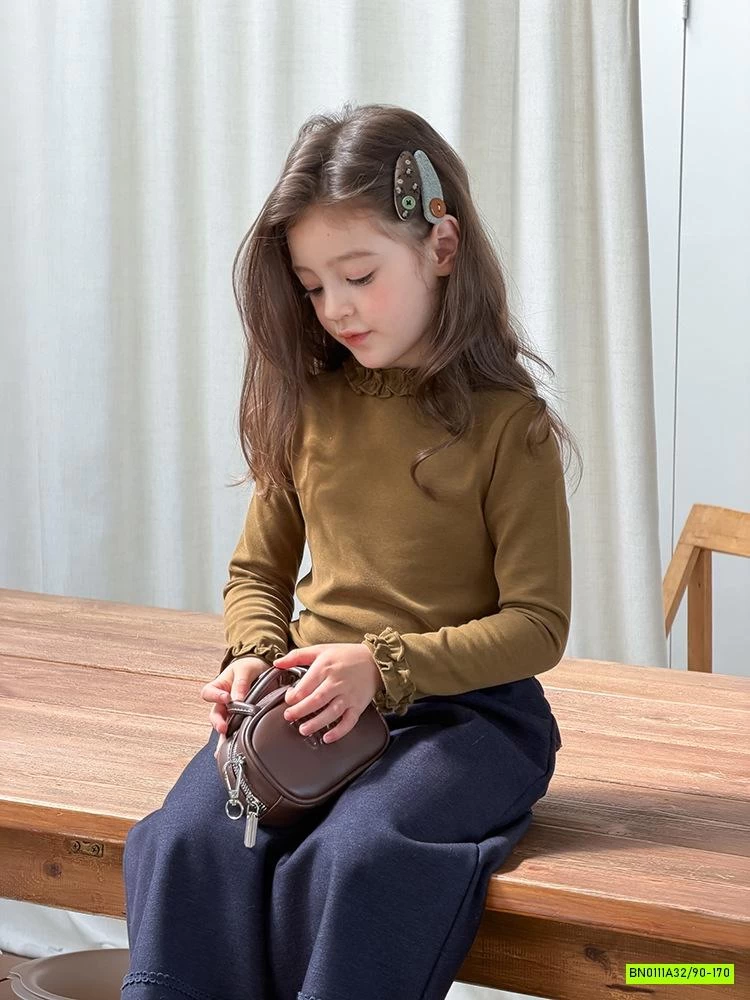 ÁO NỈ GIỮ NHIỆT BÈO CỔ 25G038 AMBB