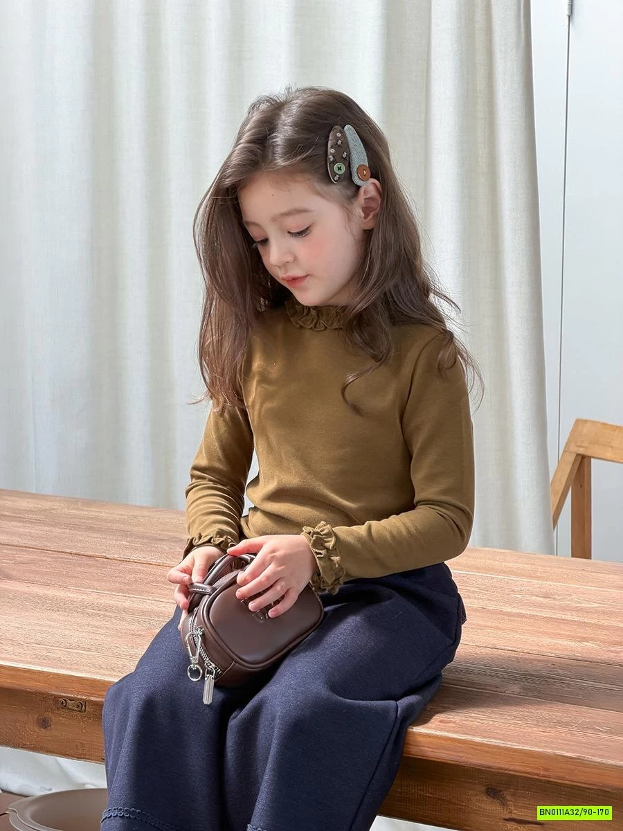 ÁO NỈ GIỮ NHIỆT BÈO CỔ 25G038 AMBB