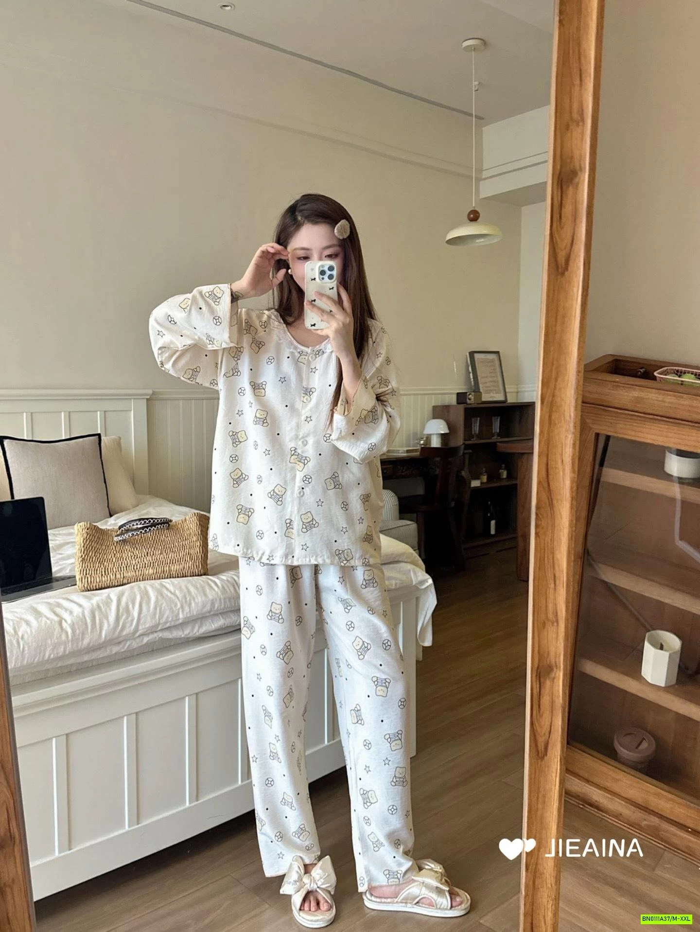 BỘ NGỦ LANH LỤA HOẠT HÌNH JIEAINA