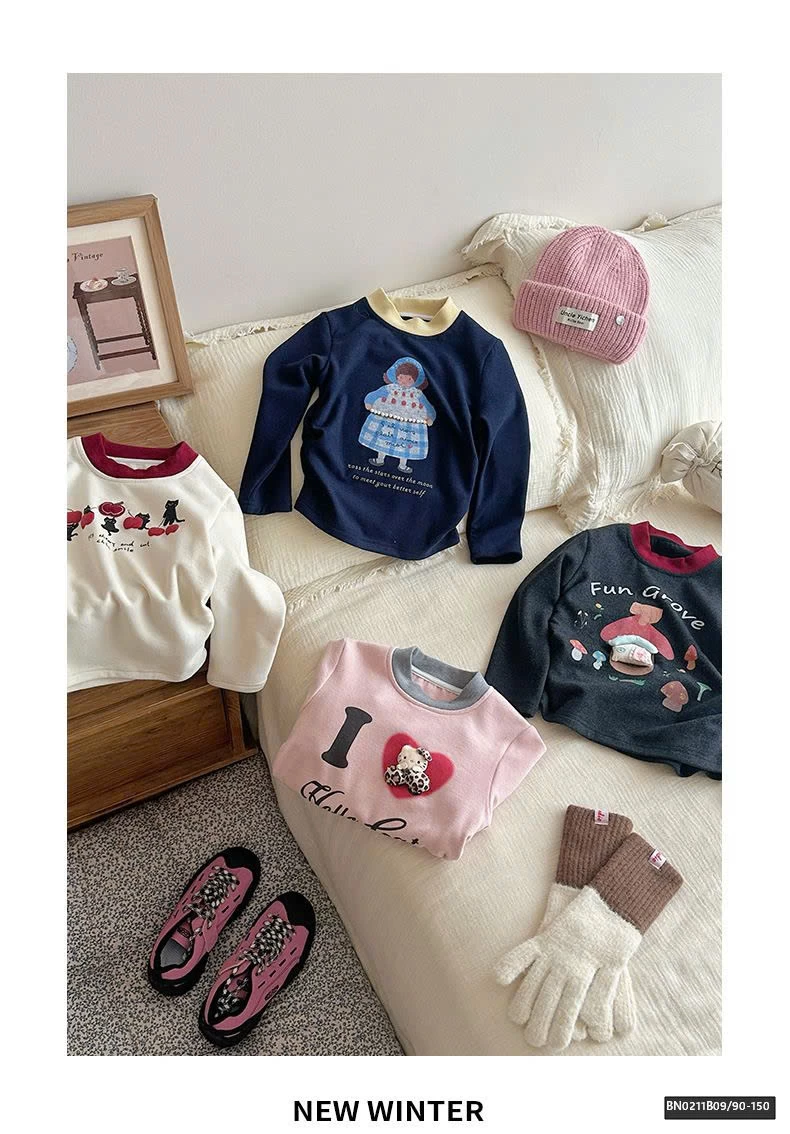 ÁO THUN VẢI NỈ BÔNG VIỀN CỔ