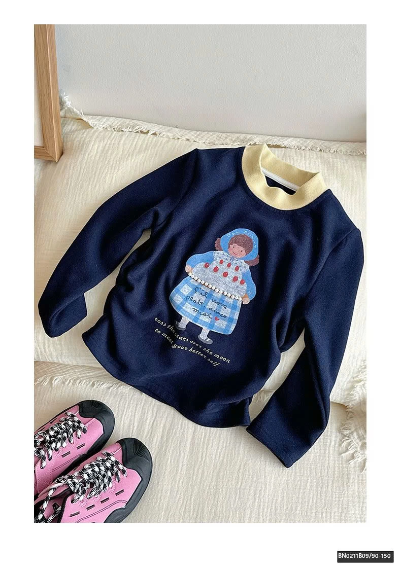 ÁO THUN VẢI NỈ BÔNG VIỀN CỔ