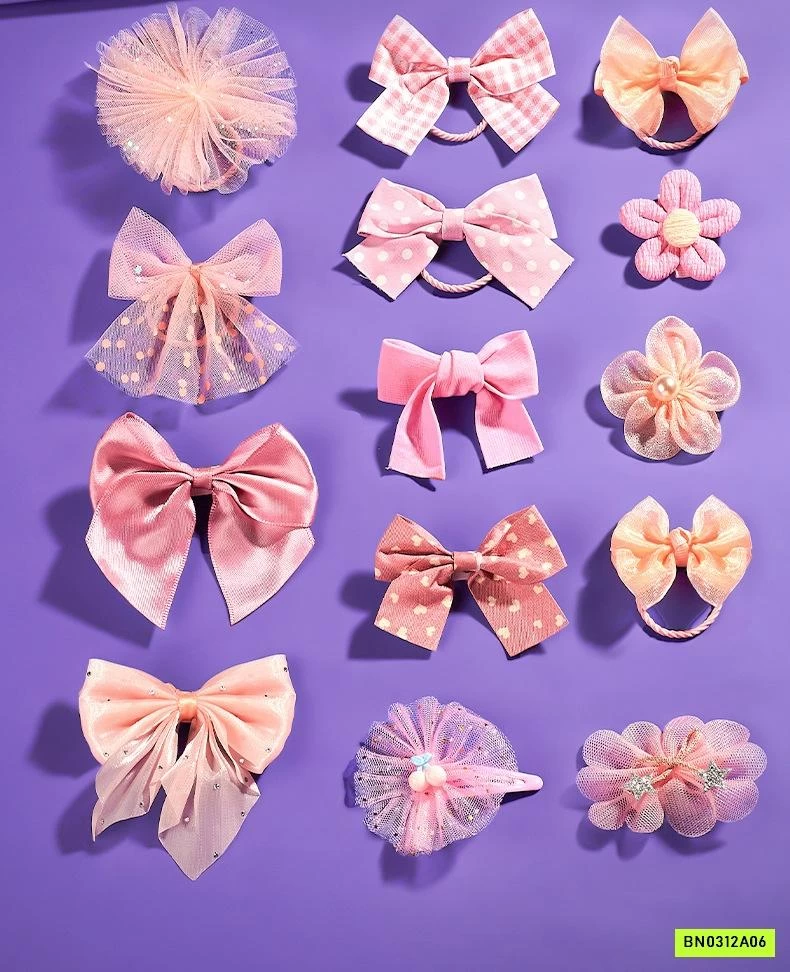 HỘP 30 TÚI MÙ PHỤ KIỆN TÓC CHO BÉ