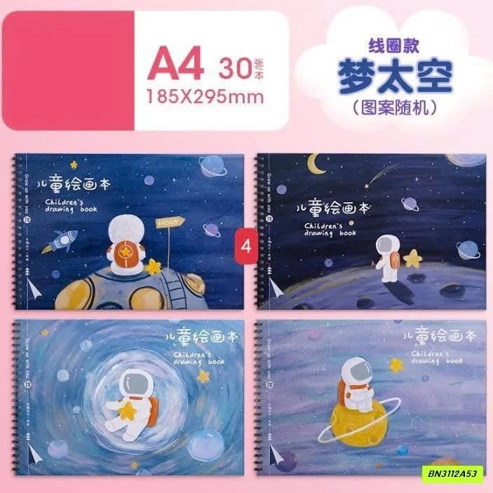 COMBO 4 QUYỂN VỞ VẼ A4 120 TRANG