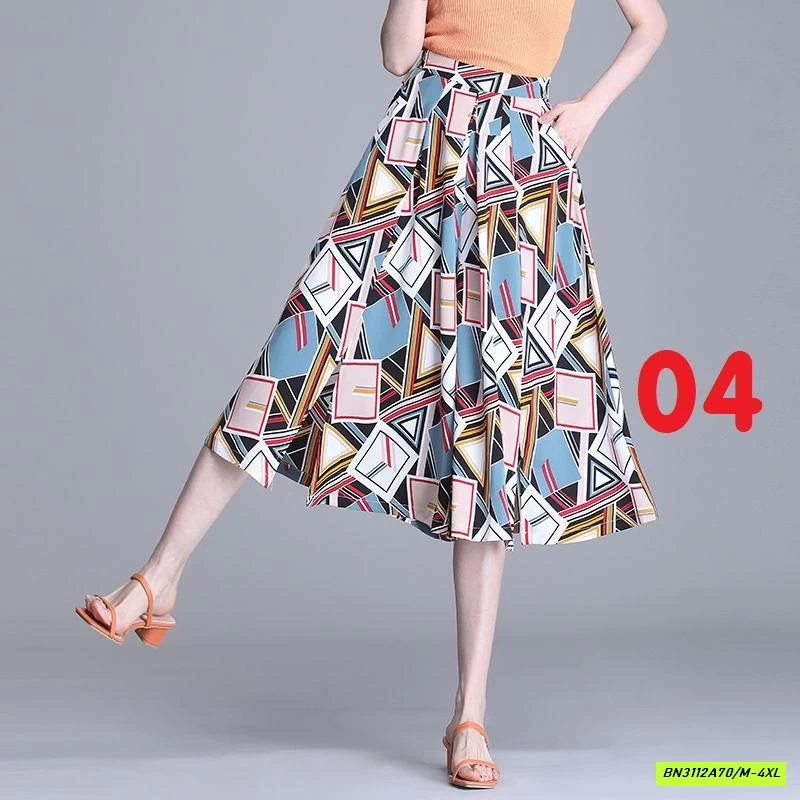 QUẦN VẢI ỐNG RỘNG HOẠ TIẾT