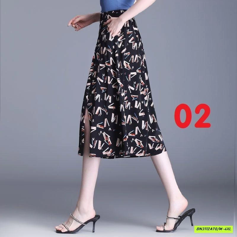 QUẦN VẢI ỐNG RỘNG HOẠ TIẾT