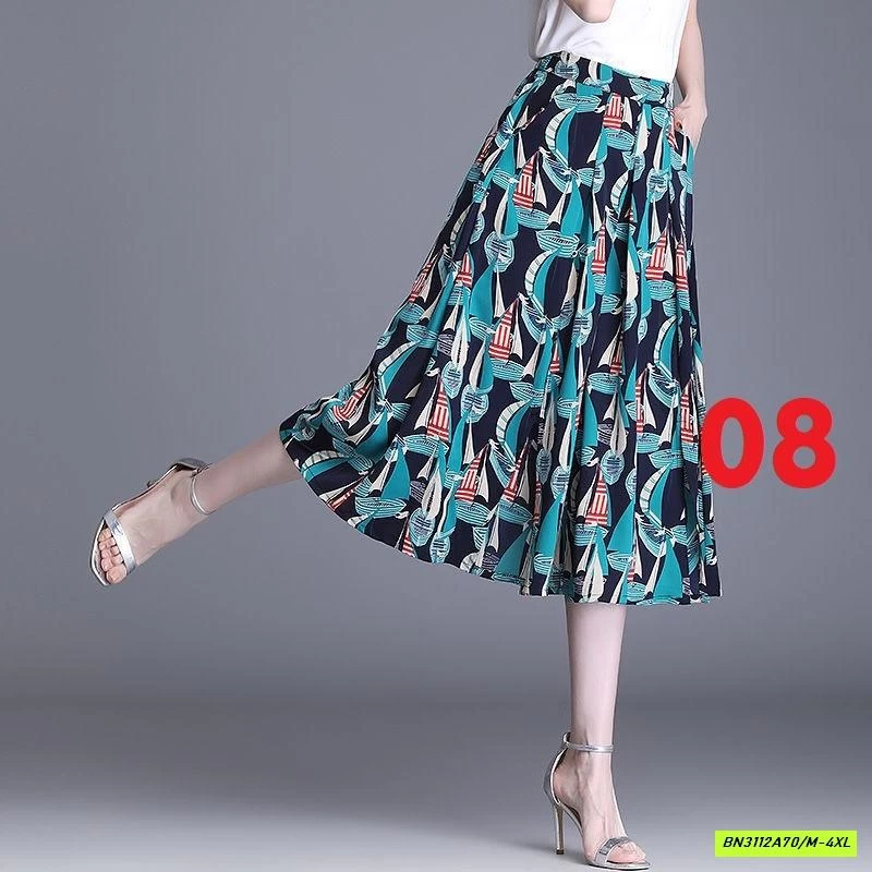 QUẦN VẢI ỐNG RỘNG HOẠ TIẾT