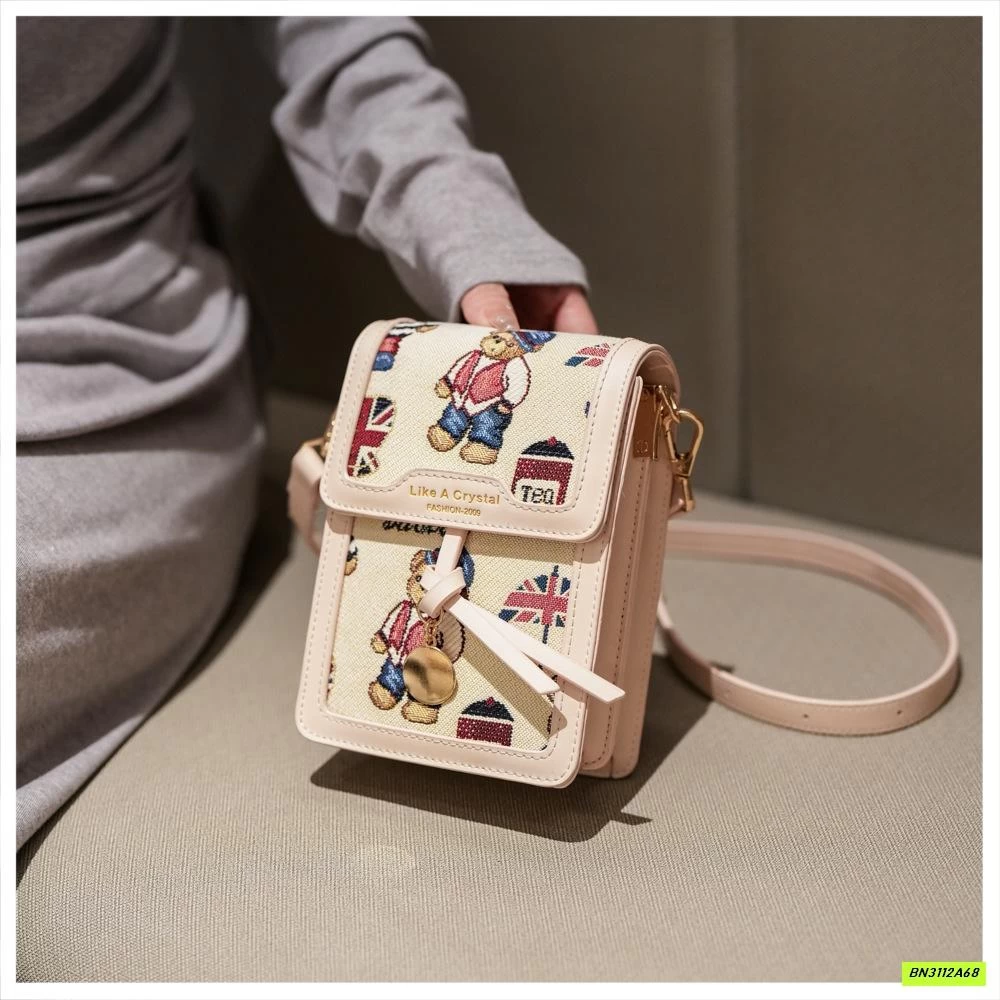 TÚI ĐEO CHÉO CHỮ NHẬT MINI BEIBAOBAO