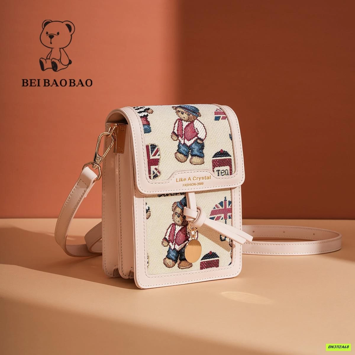 TÚI ĐEO CHÉO CHỮ NHẬT MINI BEIBAOBAO