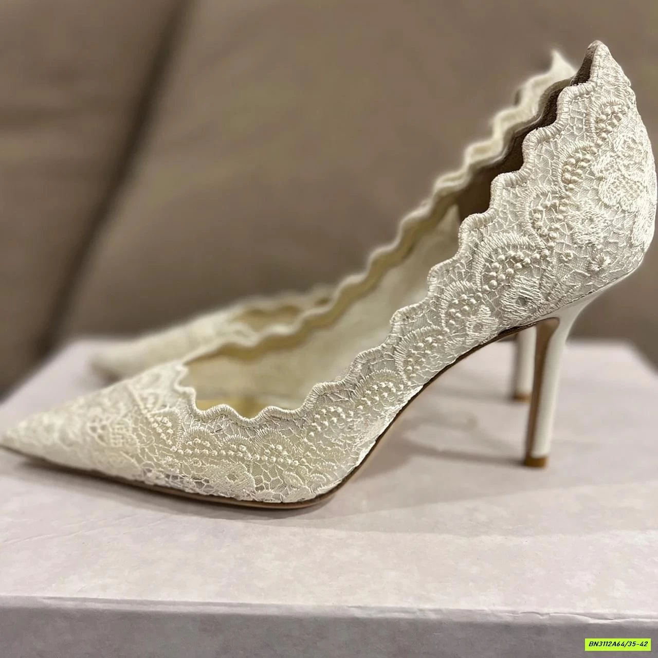 GIÀY REN THÊU CAO GÓT MŨI NHỌN CAO CẤP