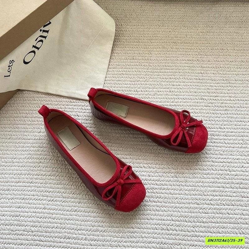 GIÀY BỆT BÚP BÊ GẮN NƠ