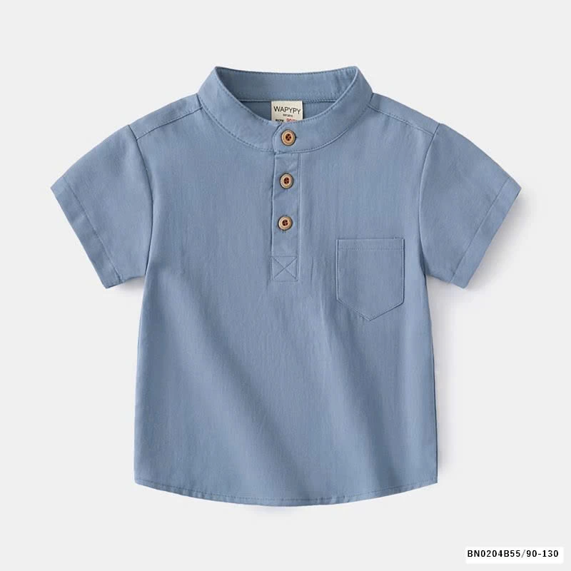 ÁO THUN CỔ TÀU BÉ TRAI WAPYPY