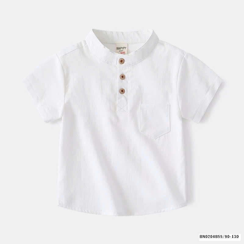 ÁO THUN CỔ TÀU BÉ TRAI WAPYPY