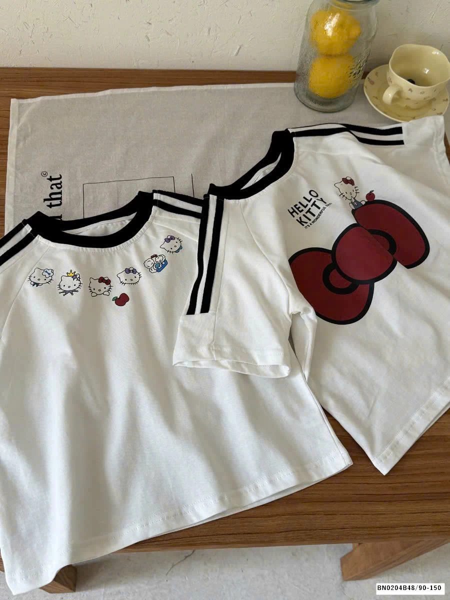 SÉT QUẦN LEG DA BÁO MIX ÁO THUN KITTY