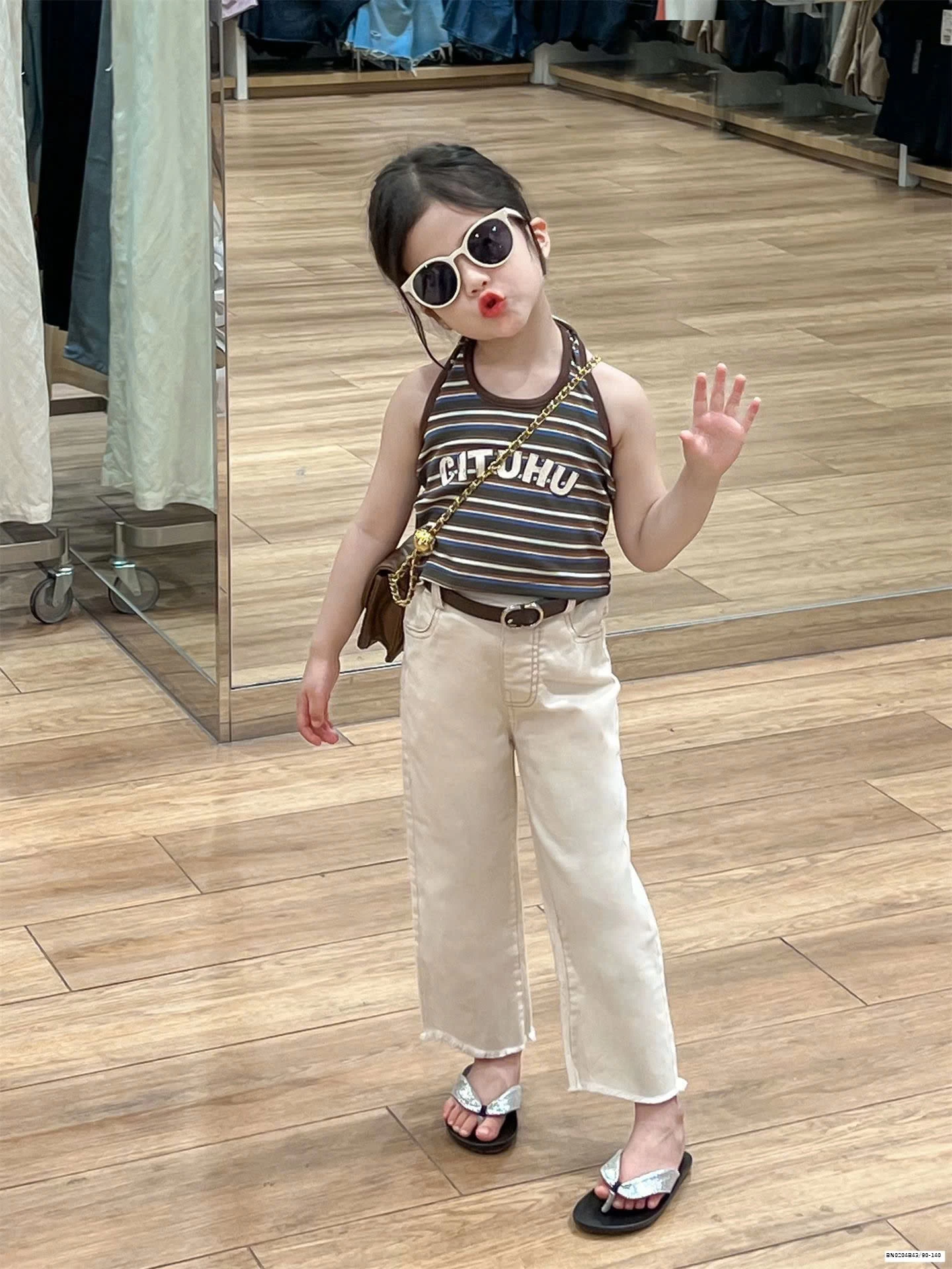 SÉT ÁO 3 LỖ MIX QUẦN TUA GẤU