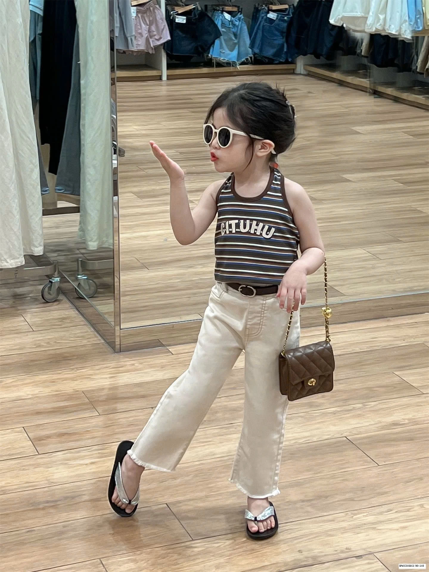 SÉT ÁO 3 LỖ MIX QUẦN TUA GẤU