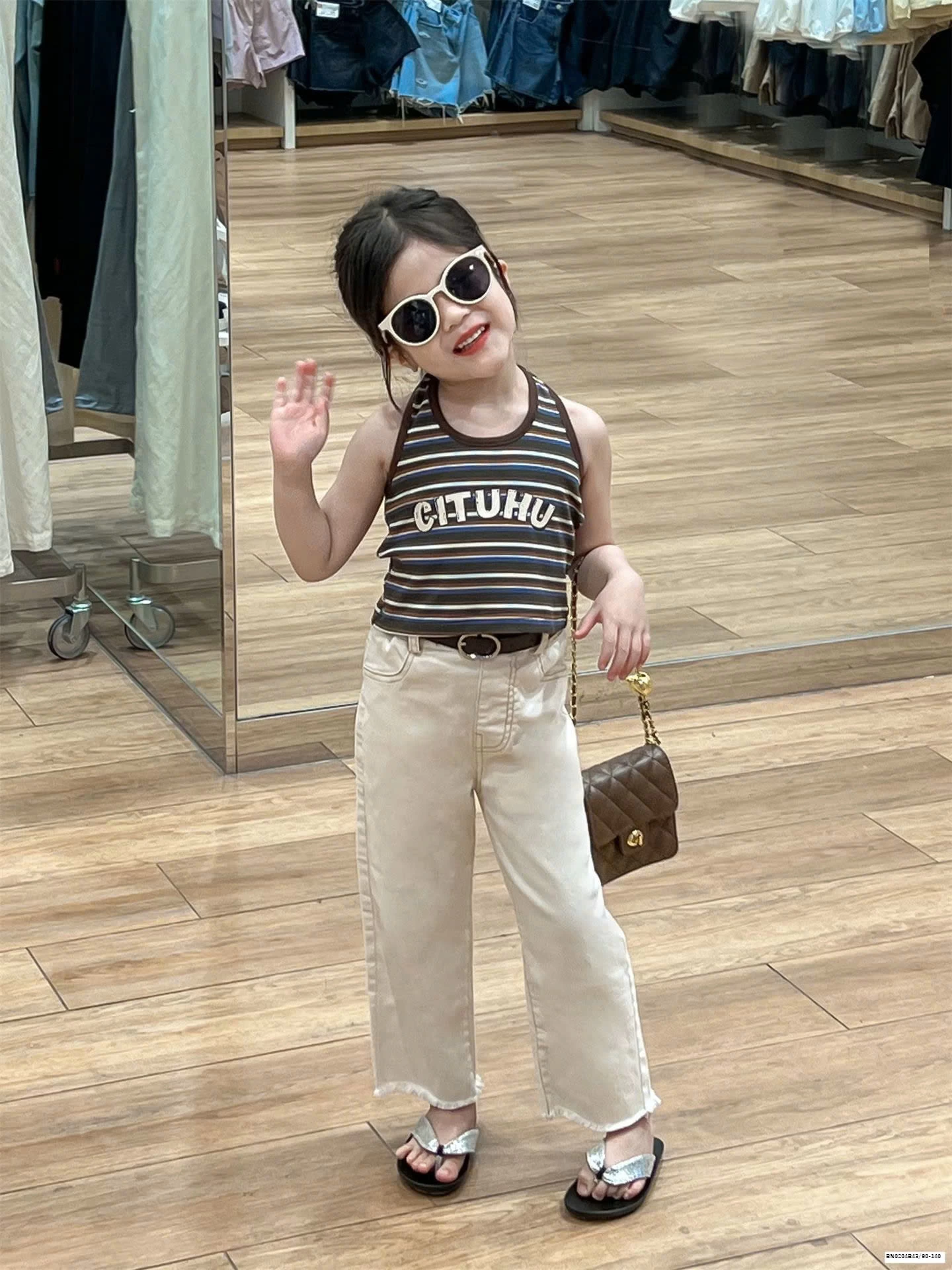 SÉT ÁO 3 LỖ MIX QUẦN TUA GẤU