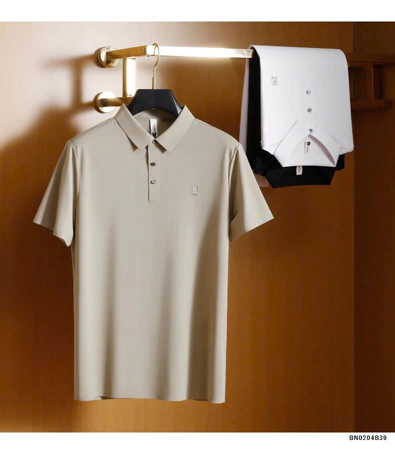 ÁO POLO VẢI LƯỚI Ô VUÔNG NAM CAO CẤP